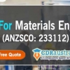 CDR For Material Engineer (ANZSCO: 233112)